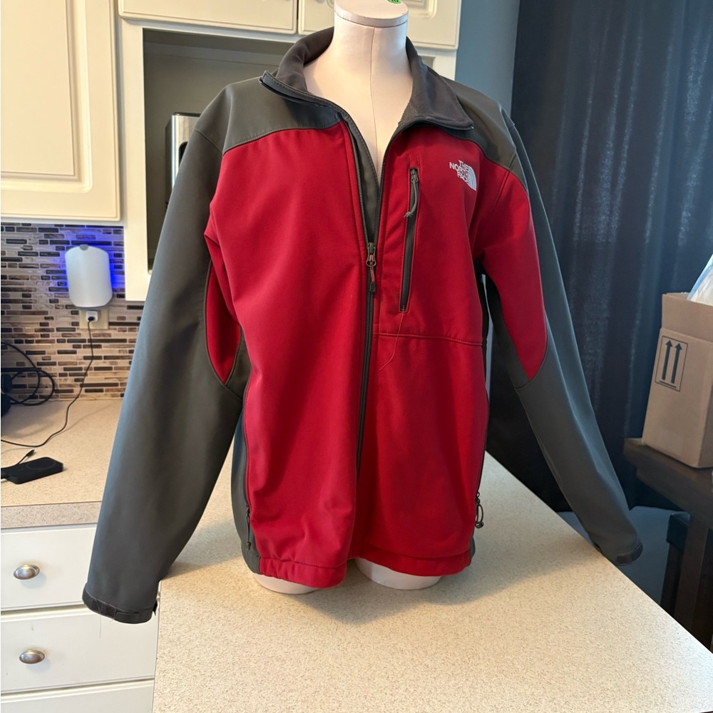 The North Face Red and Gray Performance Jacket